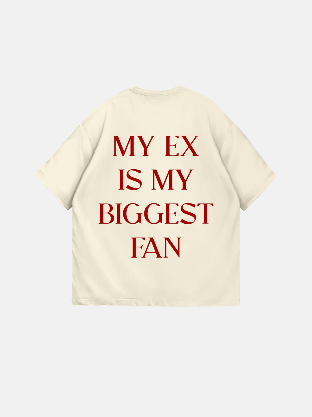 Oversize "EX" T-Shirt - Antique White