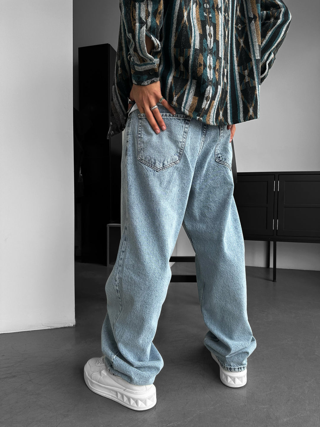 Relax Baggy Fit Jeans - Light Blue