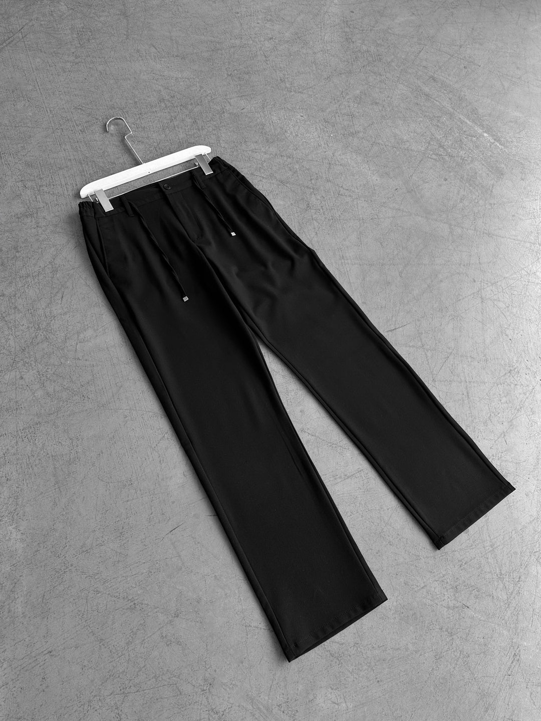 Modern Cut Casual Trousers - Black