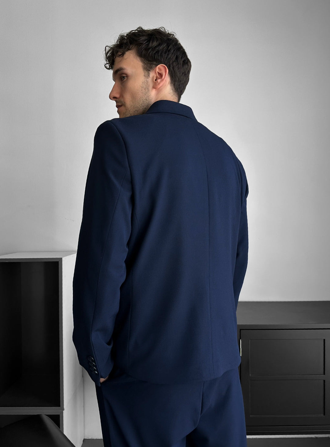 Oversize Tailored Suit - Navy Blue