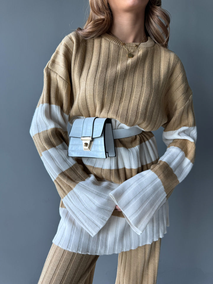 Oversize Long Pullover - Mustard