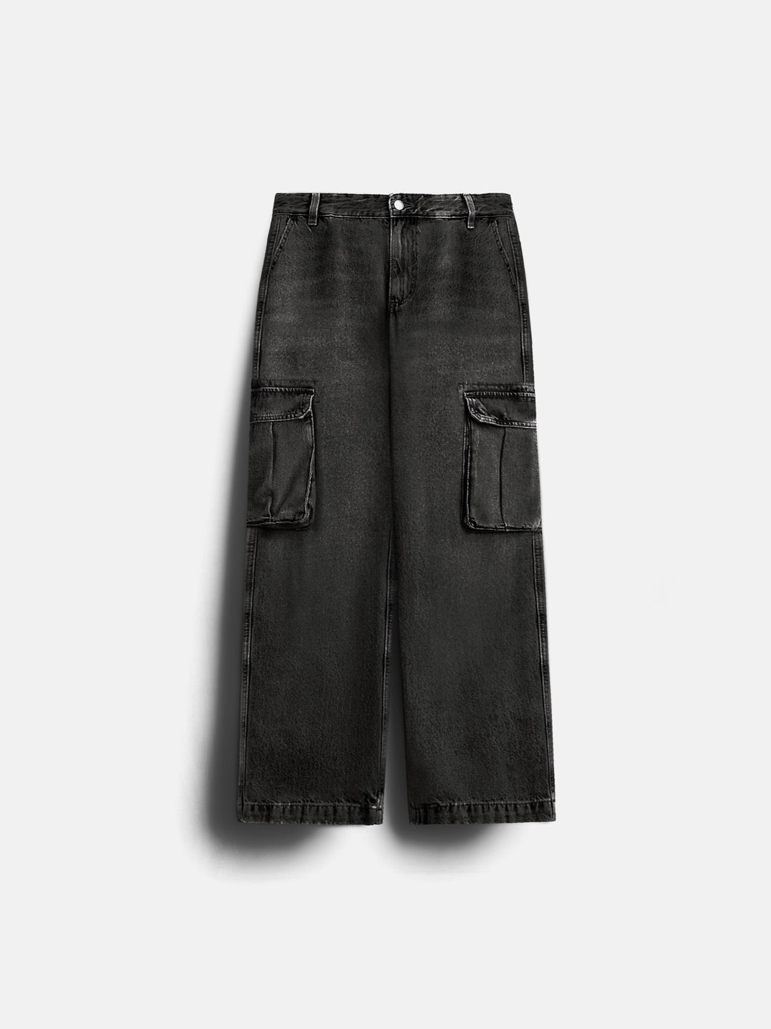 Baggy Cargo Jeans - Black