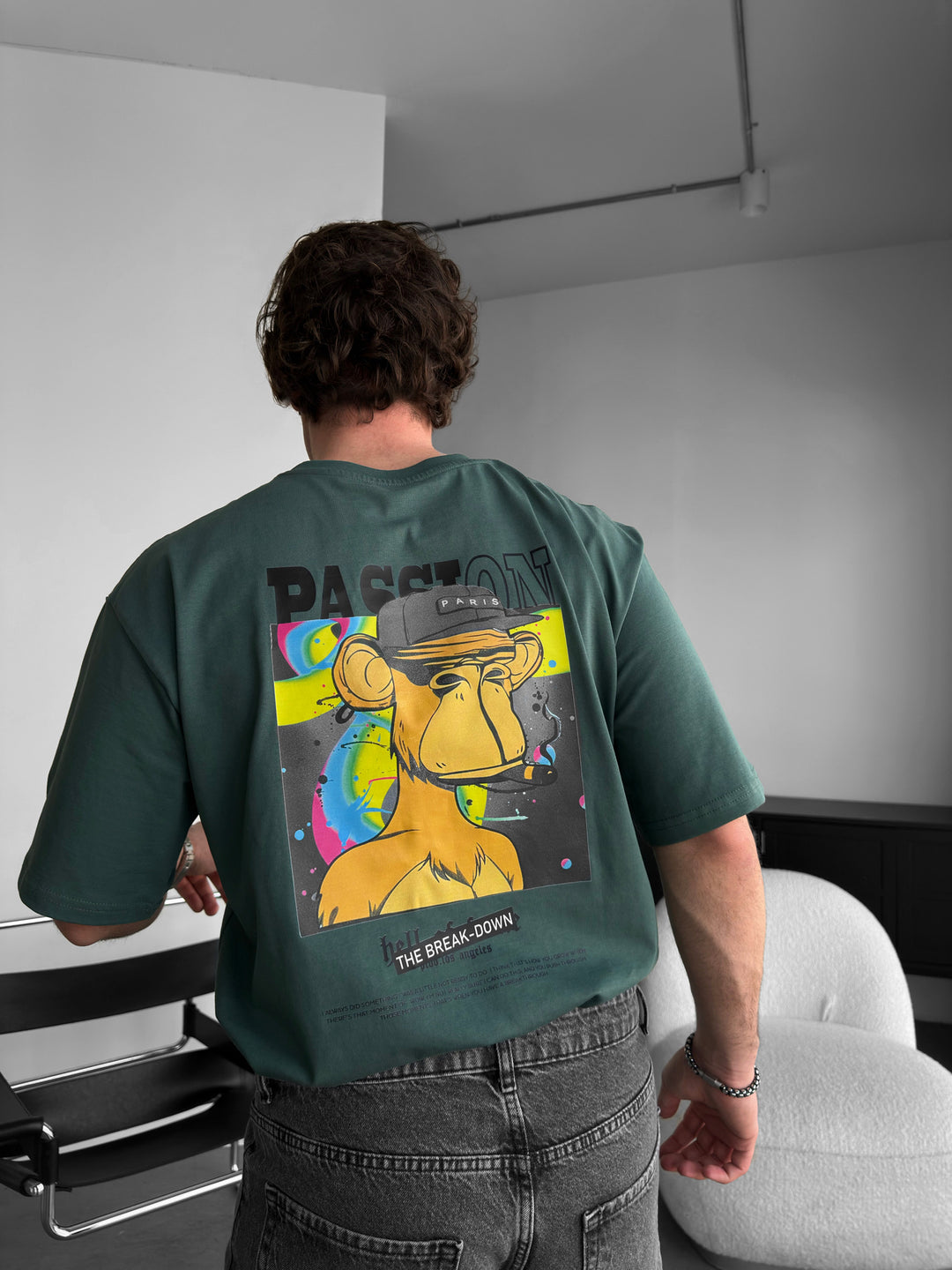 Oversize Passion T-shirt - Khaki