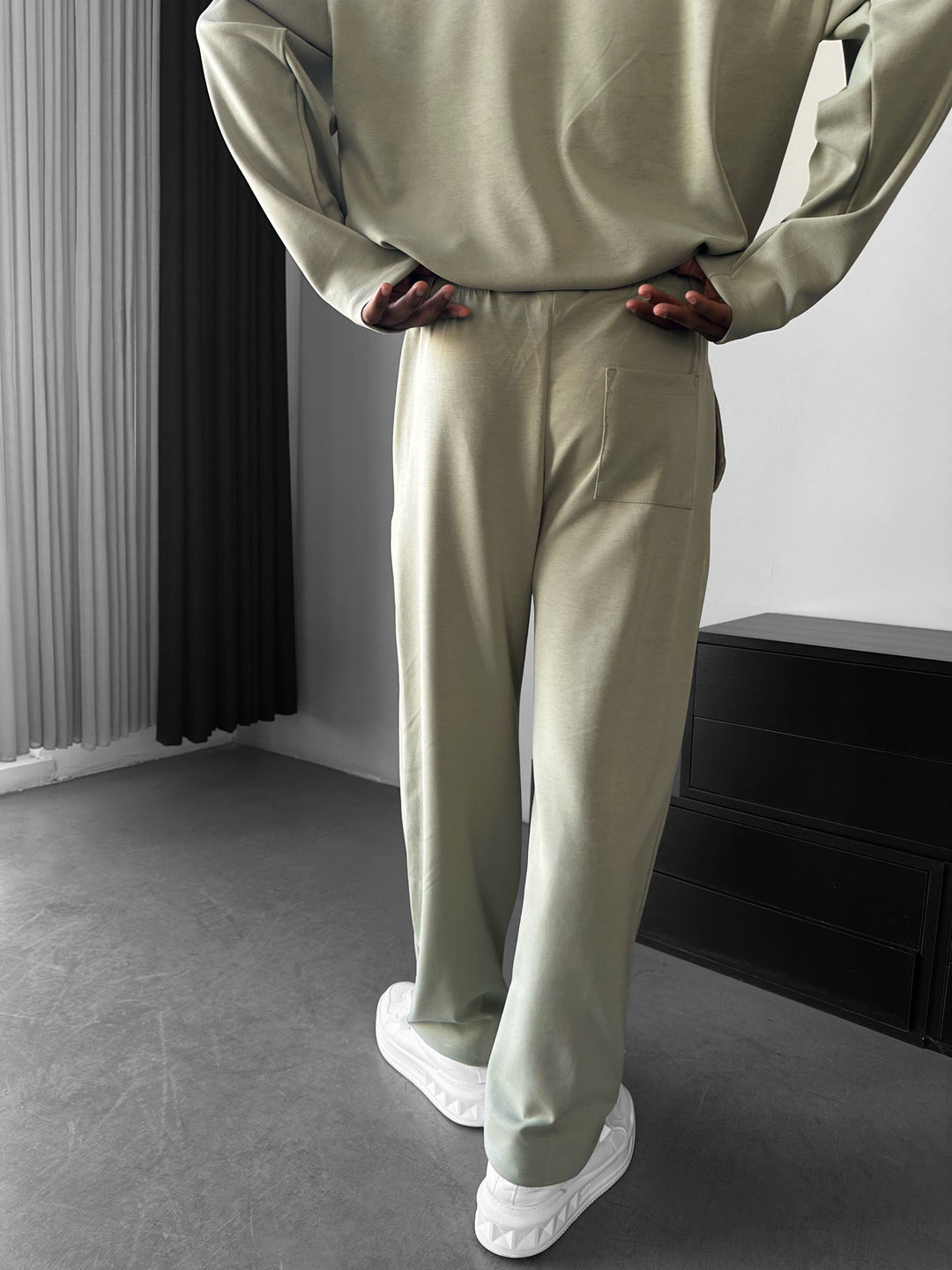 Modal Pleated Trousers - Mint Green