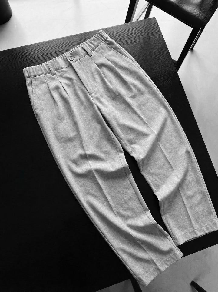 Baggy Chino Trousers - Grey