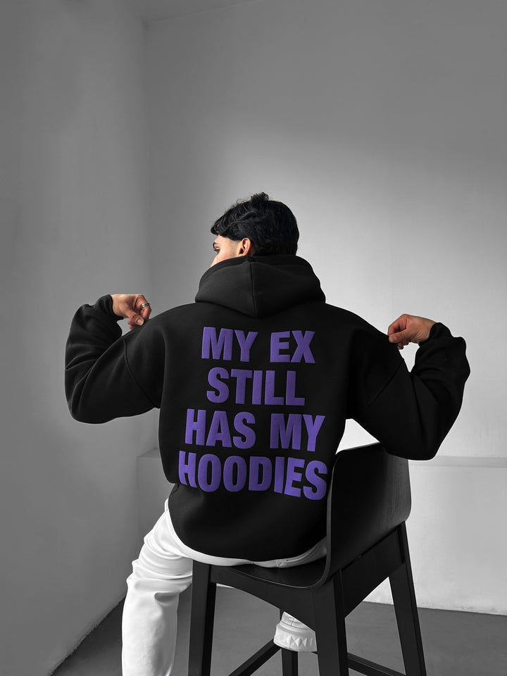 Oversize EX Part II Hoodie - Black and Purple