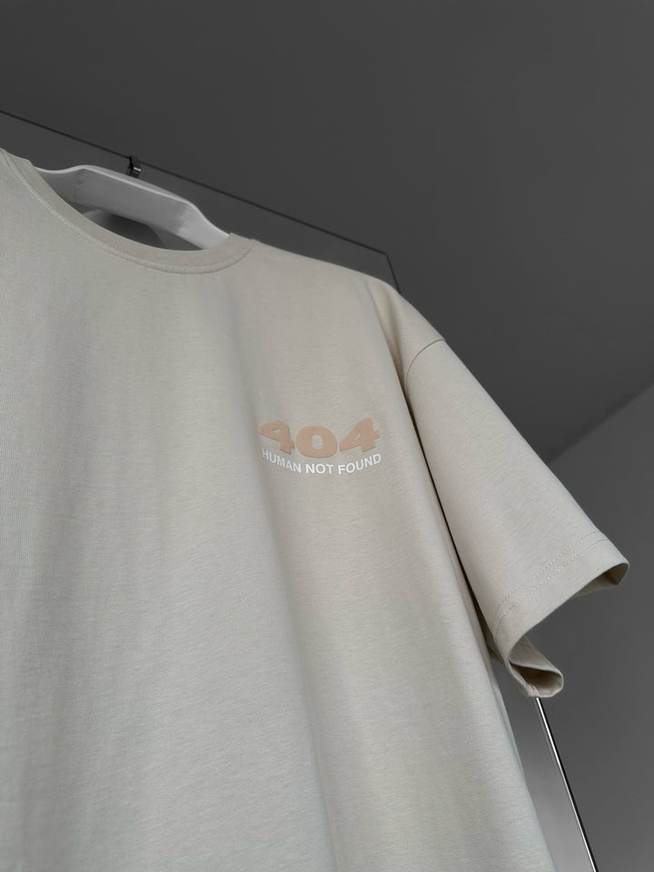 Oversize 404 T-shirt - Beige