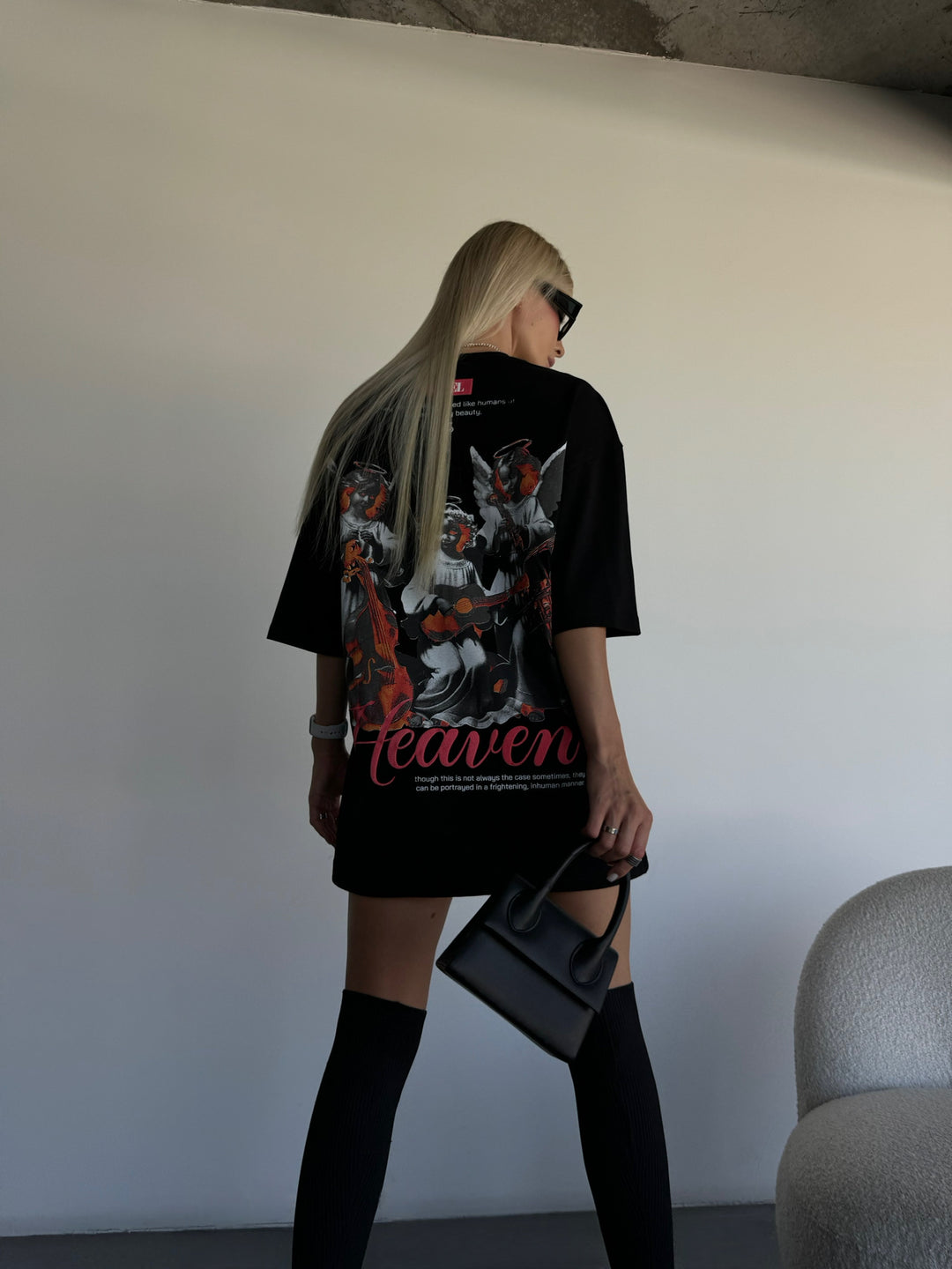 Oversize Heaven T-shirt - Black