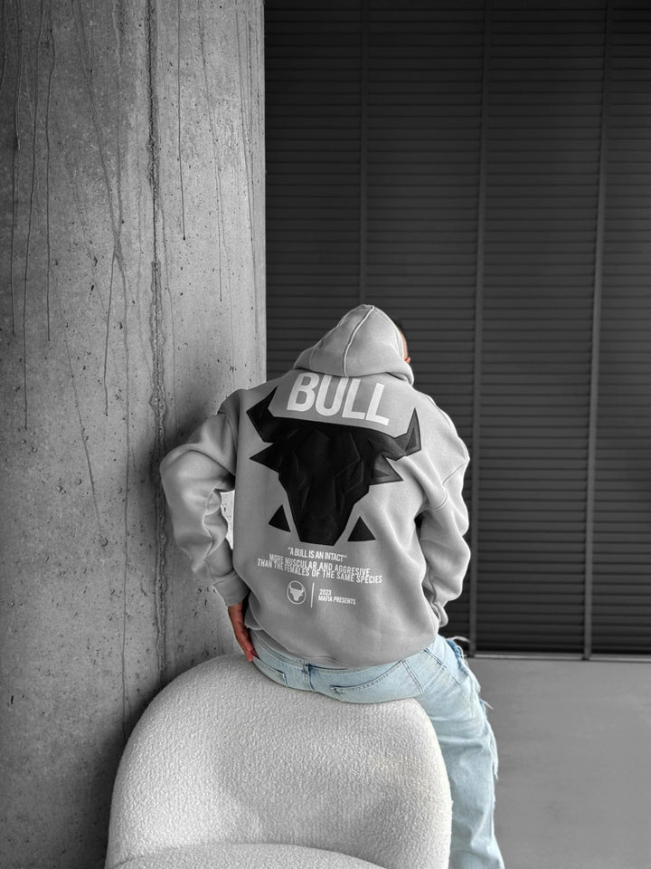 Oversize Bull Hoodie - Grey