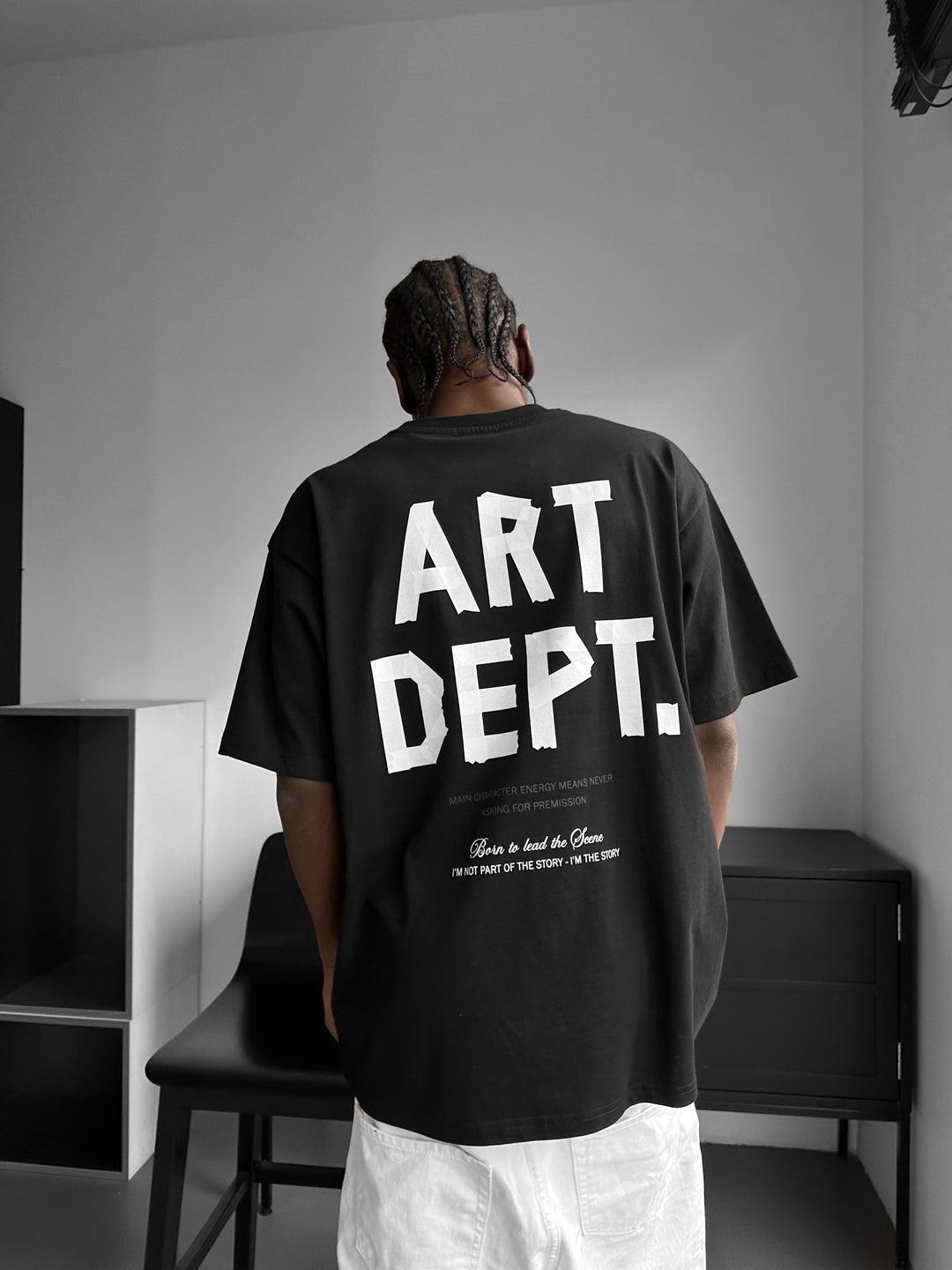 Oversize Art Dept. T-shirt - Black and White