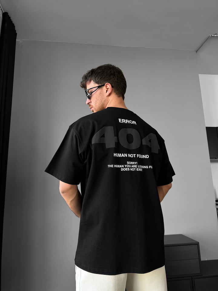 Oversize 404 T-shirt - Black