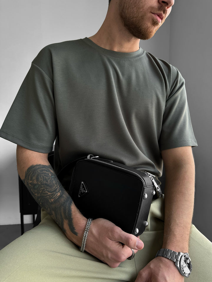 Loose Fit Basic T-shirt - Khaki