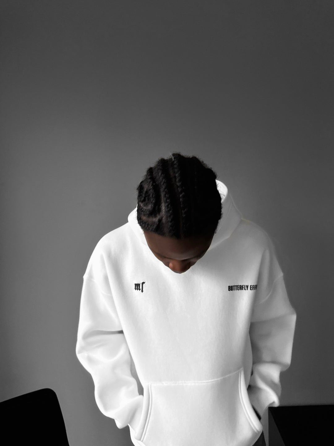 Oversize Butterfly Effect Hoodie - White