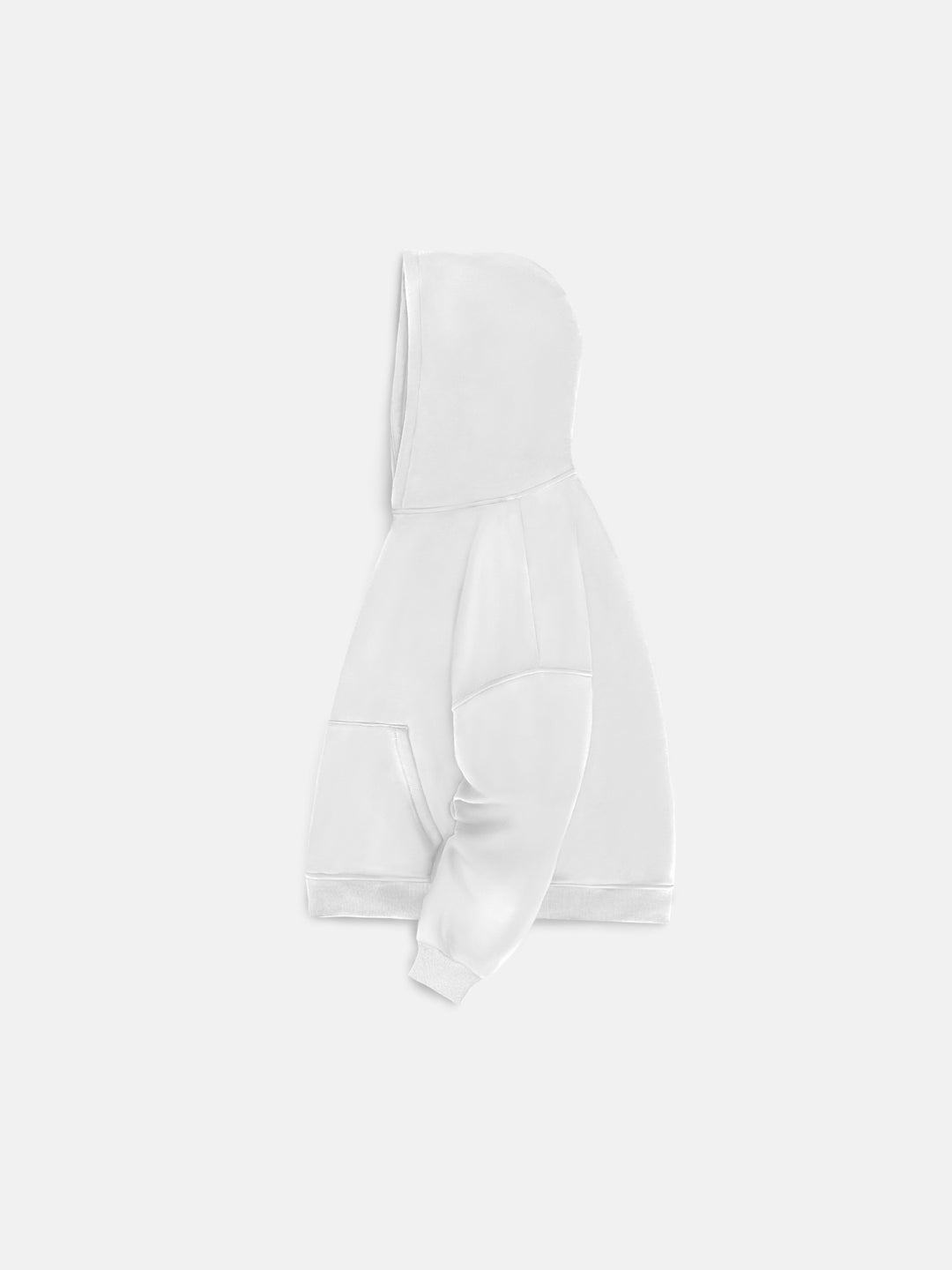 Oversize Basic Hoodie - White