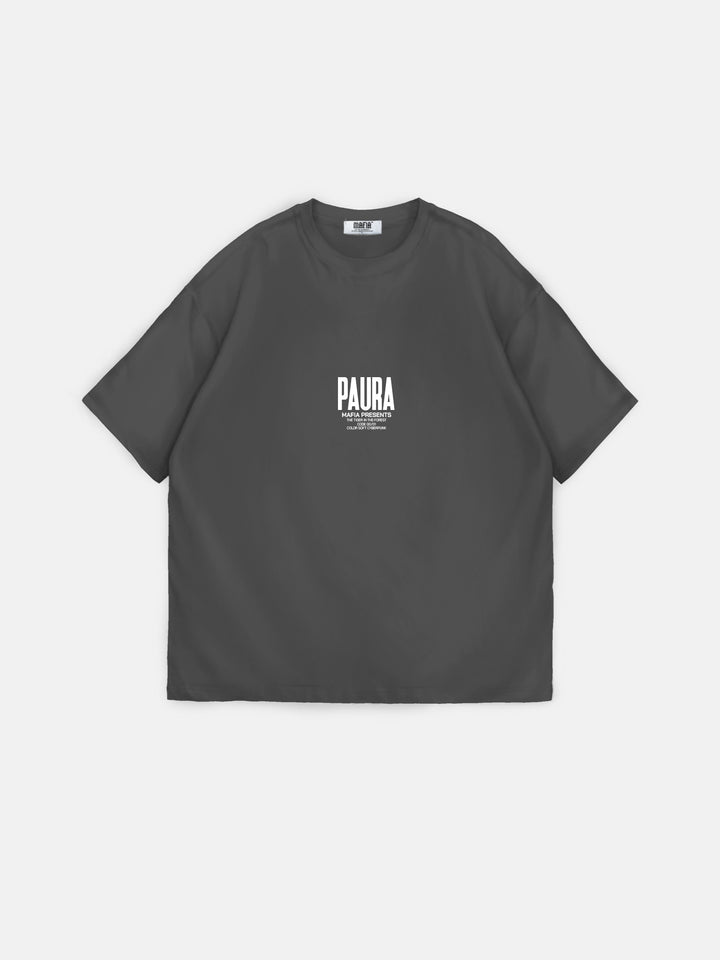 Oversize Paura T-shirt - Anthracite