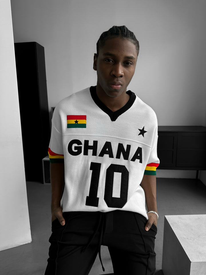Oversize Ghana Knit T-shirt - White