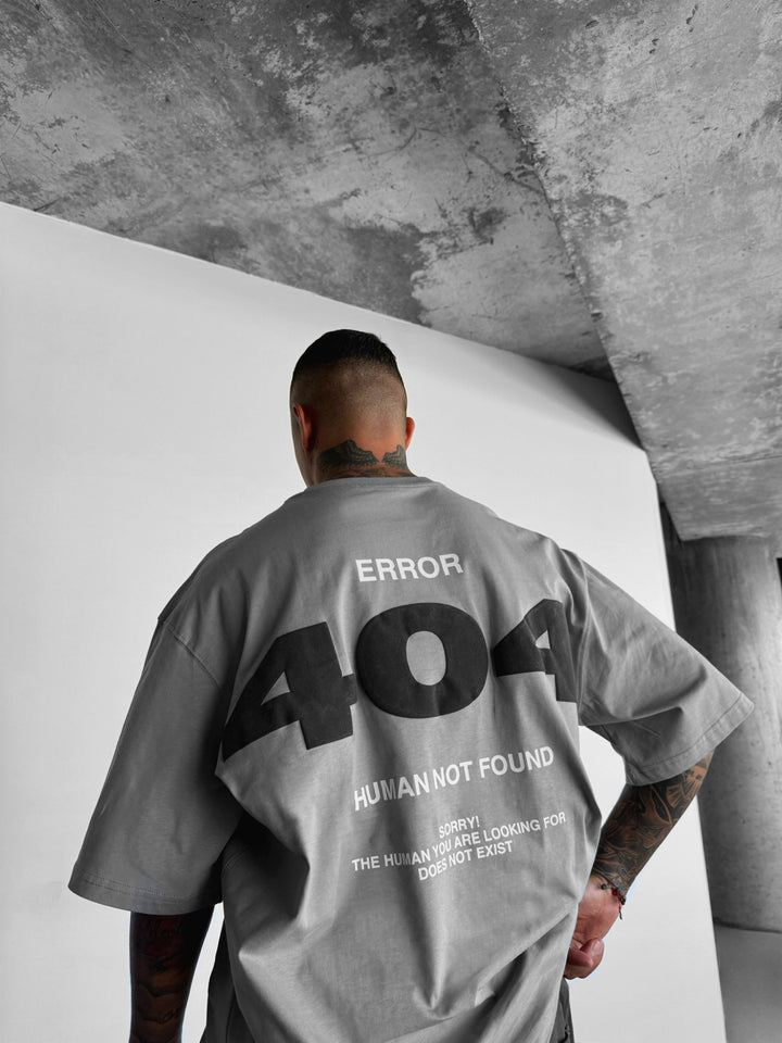 Oversize 404 T-shirt - Grey
