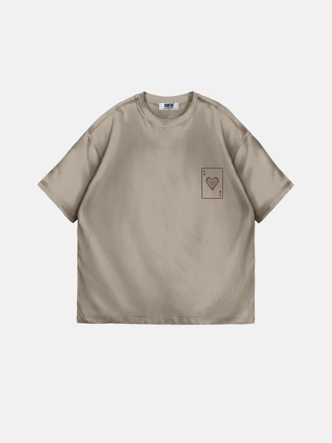 Oversize "EX" T-Shirt -Beige