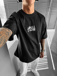 Oversize Hell T-shirt - Black