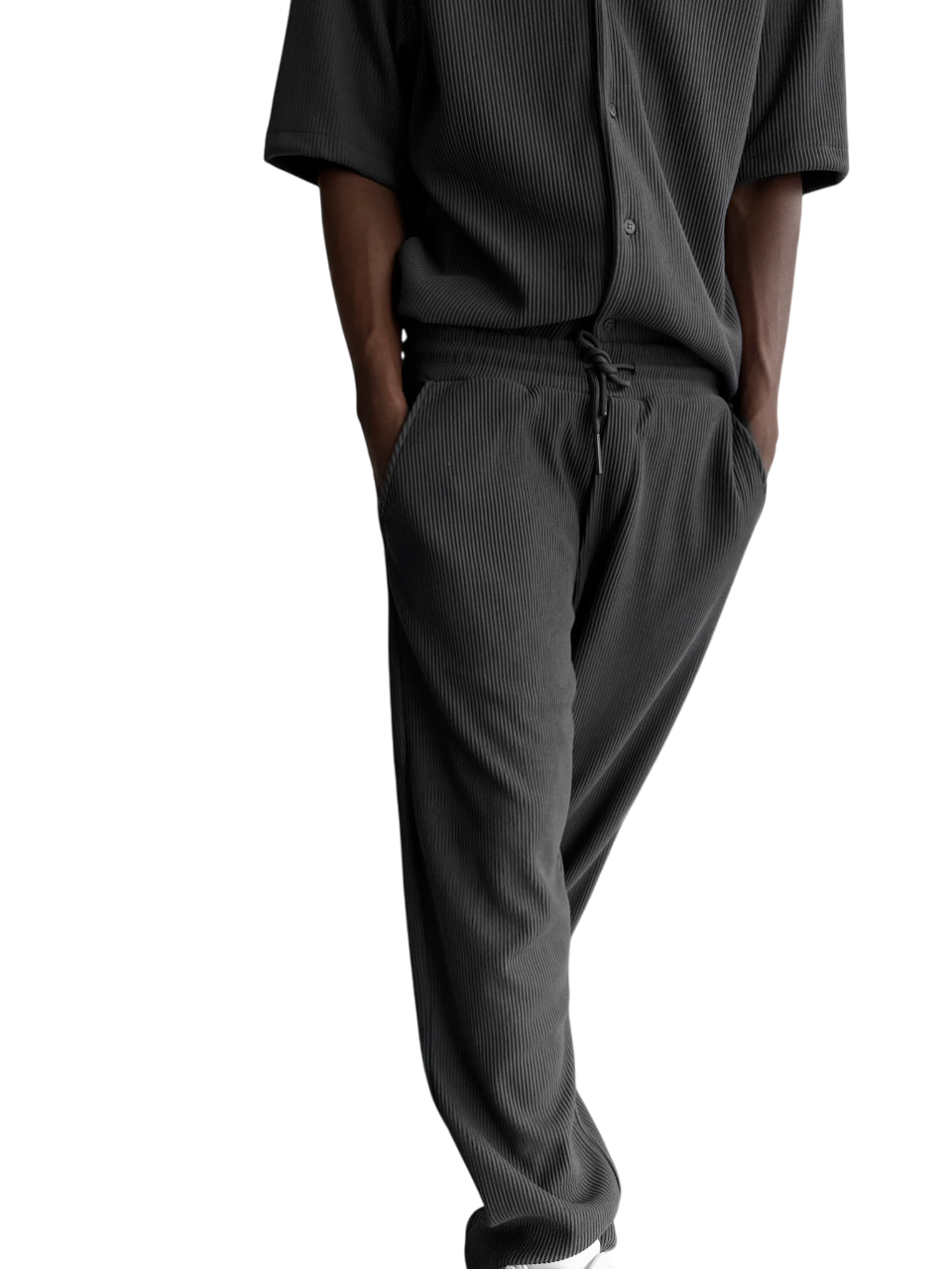 Loose Fit Cord Pant - Anthracite