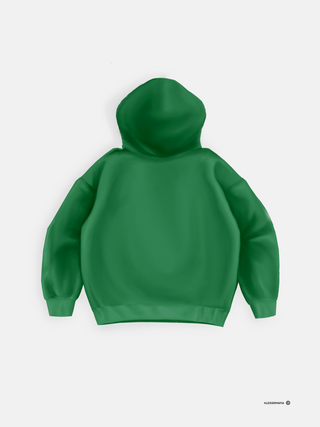 Oversize Zipper Hoodie - Forest Green
