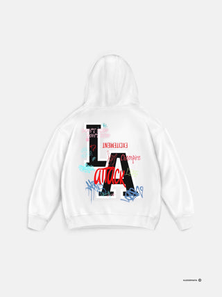 Oversize L.A. Hoodie - White