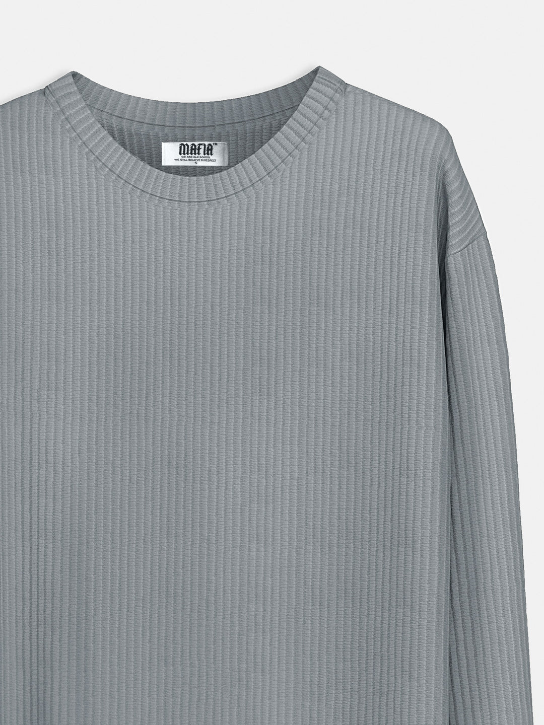 Oversize Cord Sweater - Grey