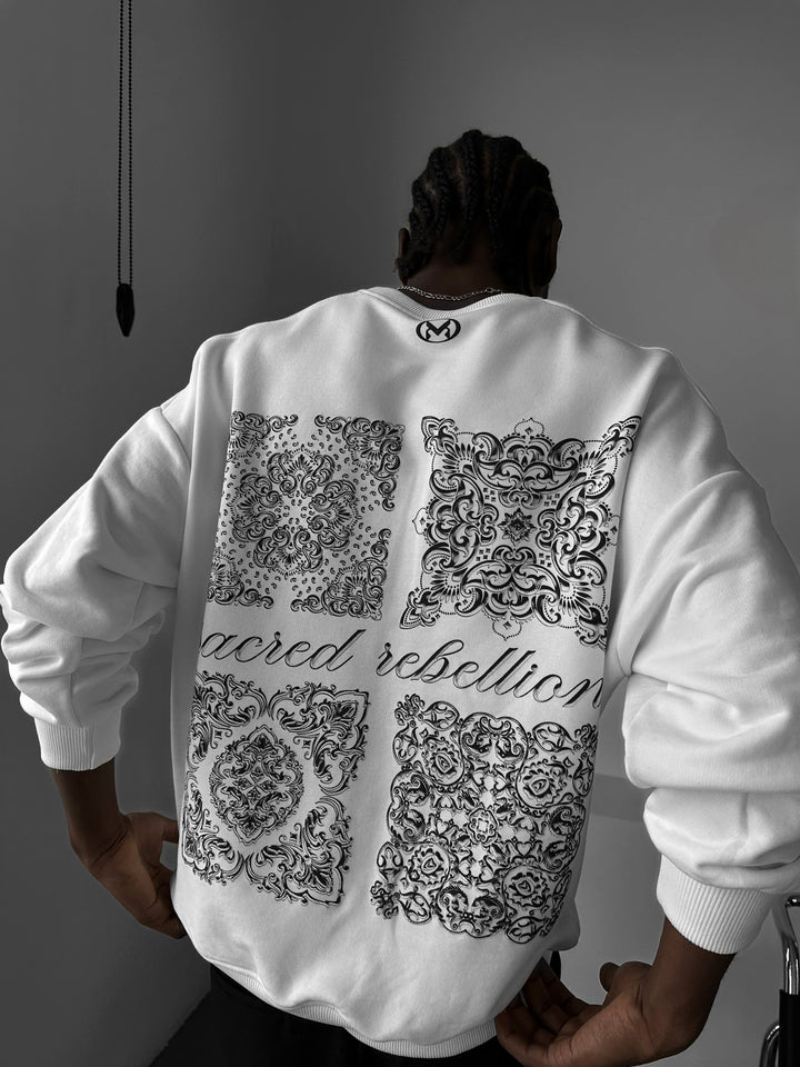 Oversize Sacred Rebellion Sweater - Ecru