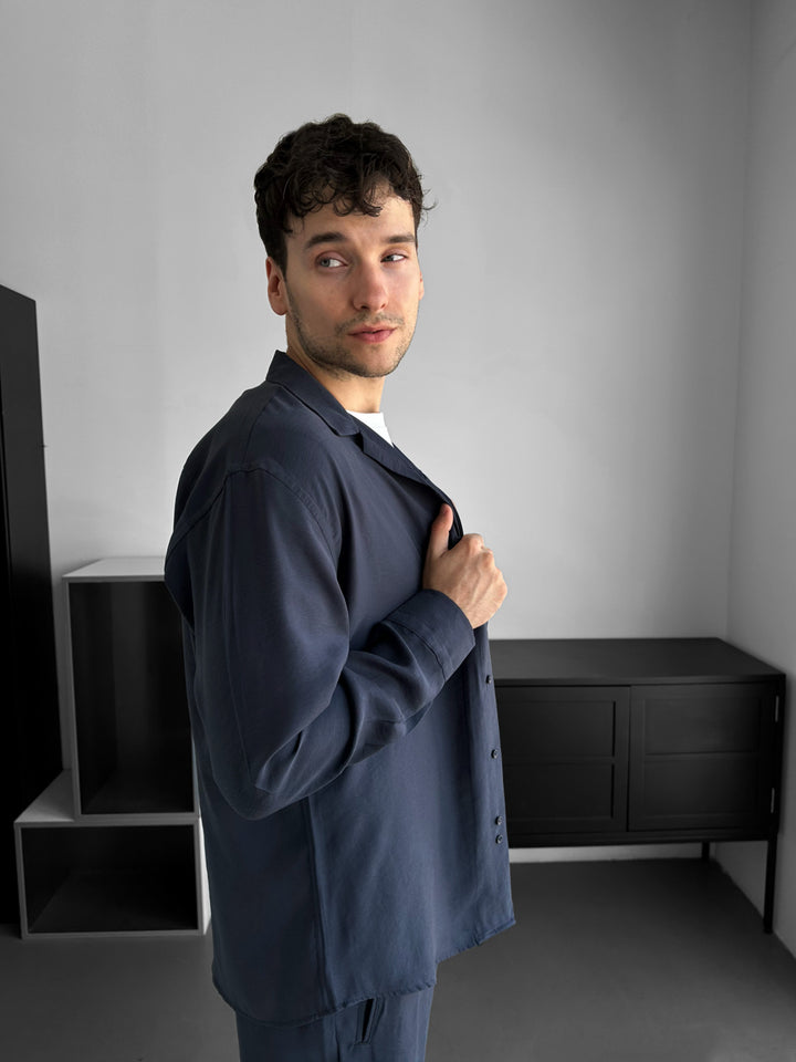 Regular Fit Shirt - Navy Blue