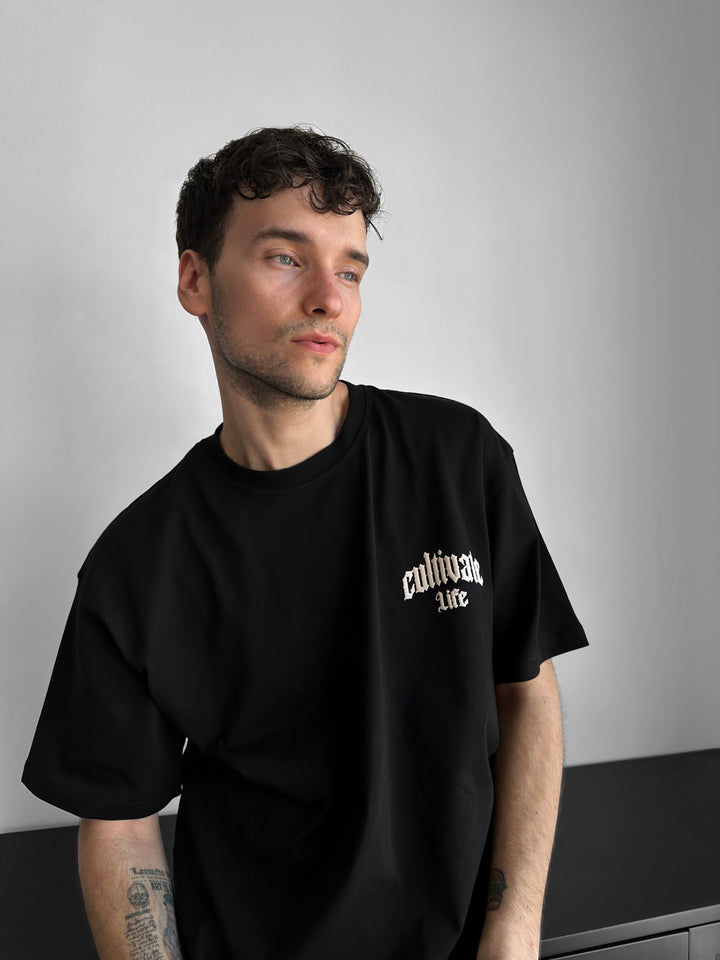 Oversize Cultivate T-shirt - Black