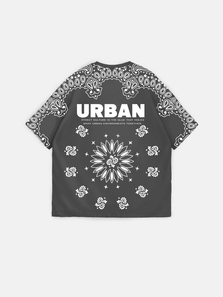 Oversize Urban Carpet T-shirt - Anthracite