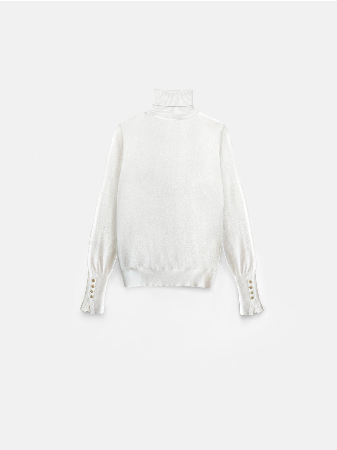 Collar Button Sweater - Ecru