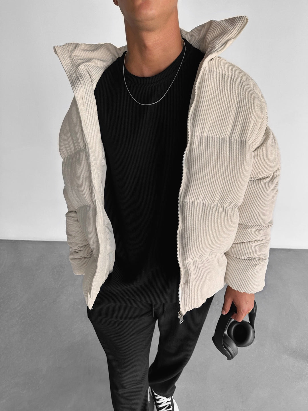 Oversize Cord Jacket - Créme