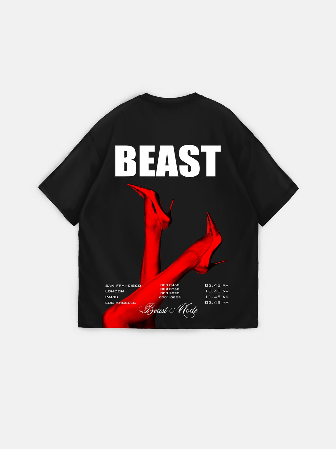 Oversize Beast T-shirt - Black