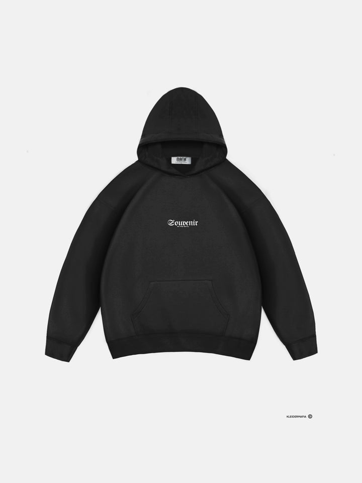 Oversize Souvenir Hoodie - Black