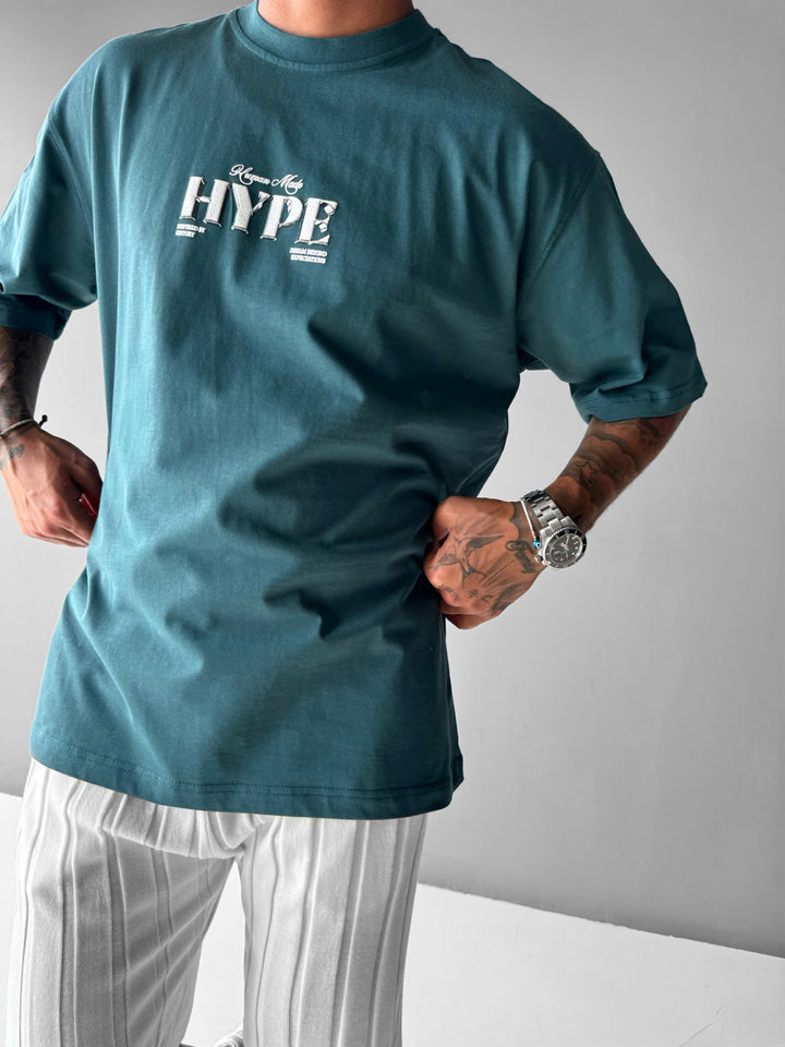 Oversize Hype T-Shirt - Petrol
