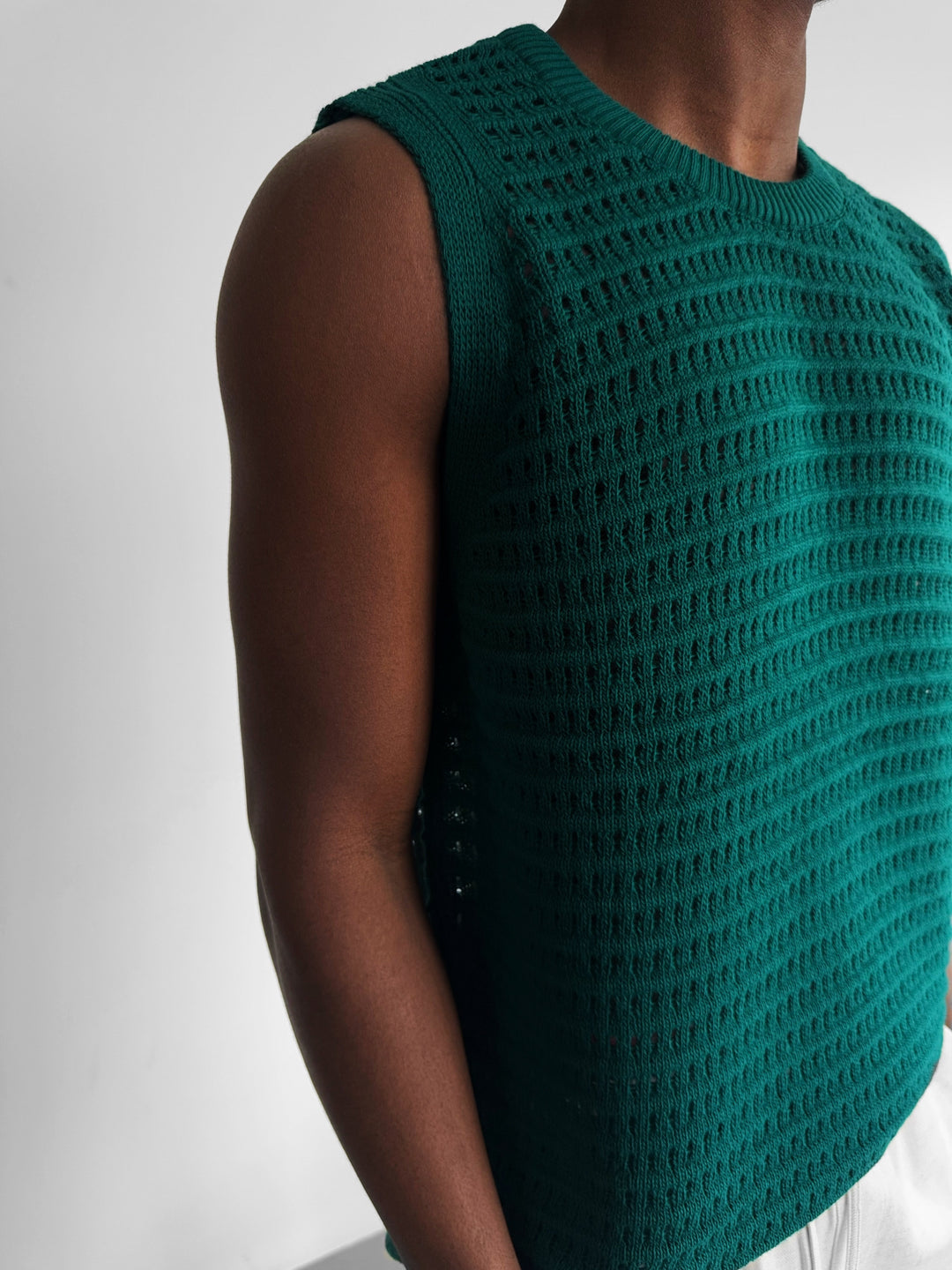 Oversize Grid Tanktop - Green