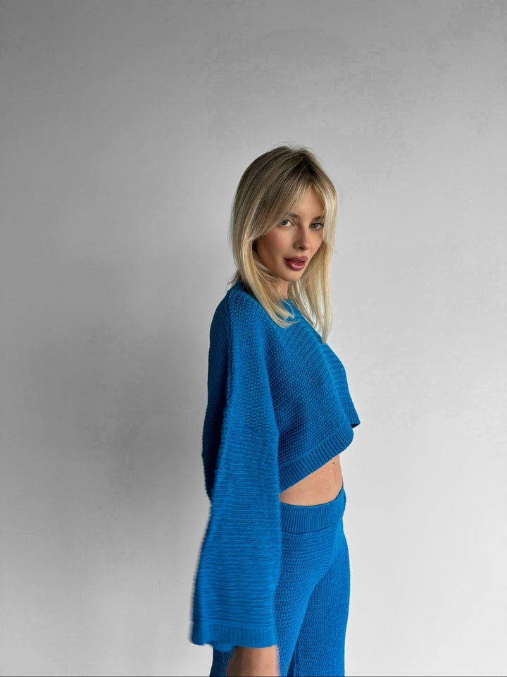 Loose Fit Sweater - Blue