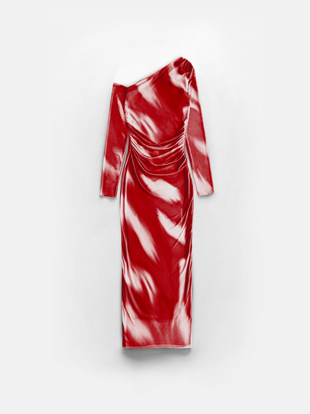 Abstract Pattern Maxi Dress - Red