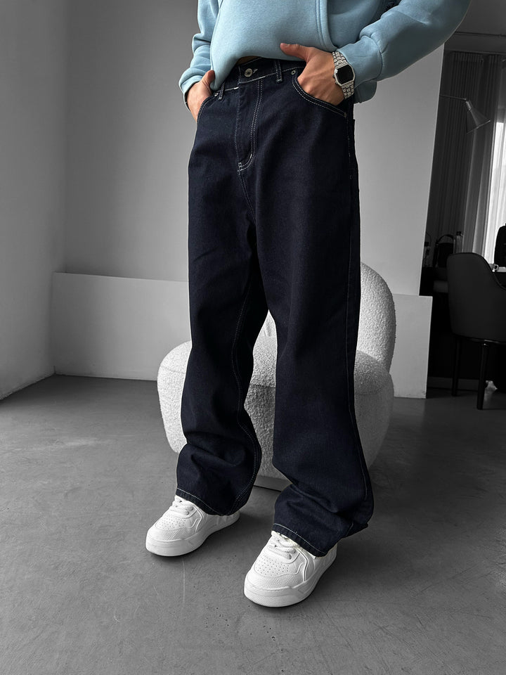 Relax Baggy Jeans - Dark Blue