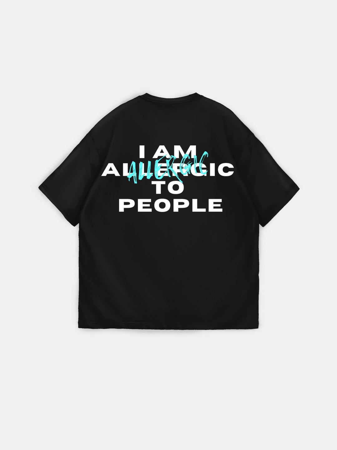 Oversize Allergic T-Shirt - Black