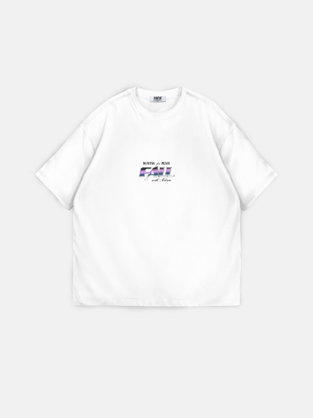 Oversize 'Fall' T-shirt - White