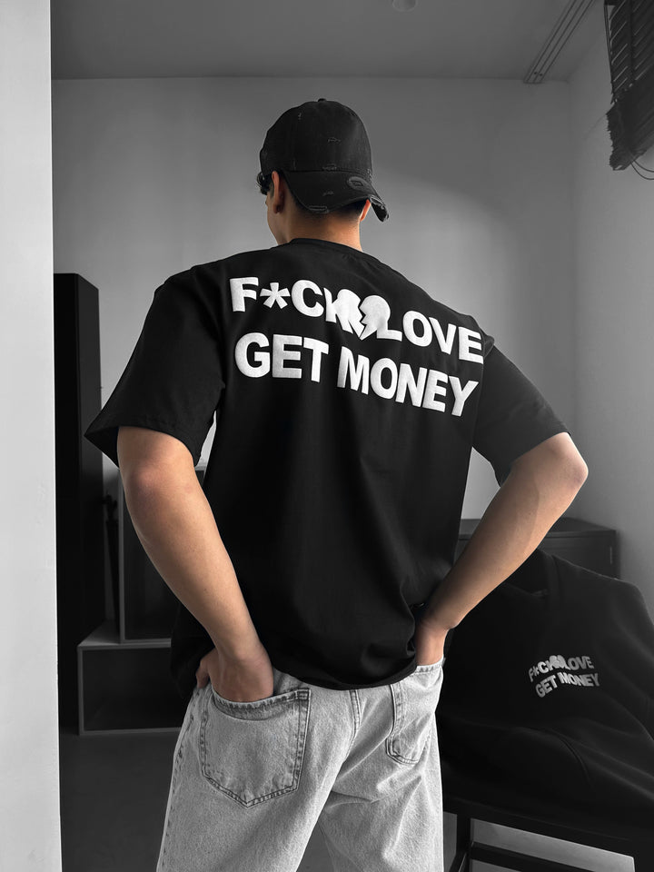 Oversize Get Money T-shirt - Black