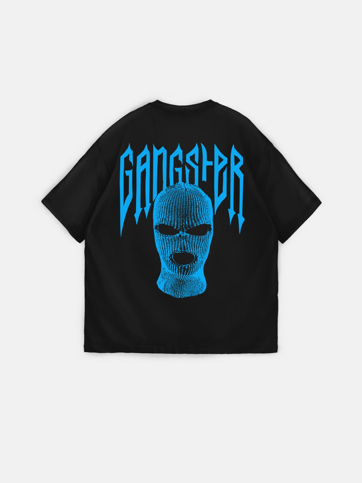 Oversize Gangster T-shirt - Black and Blue