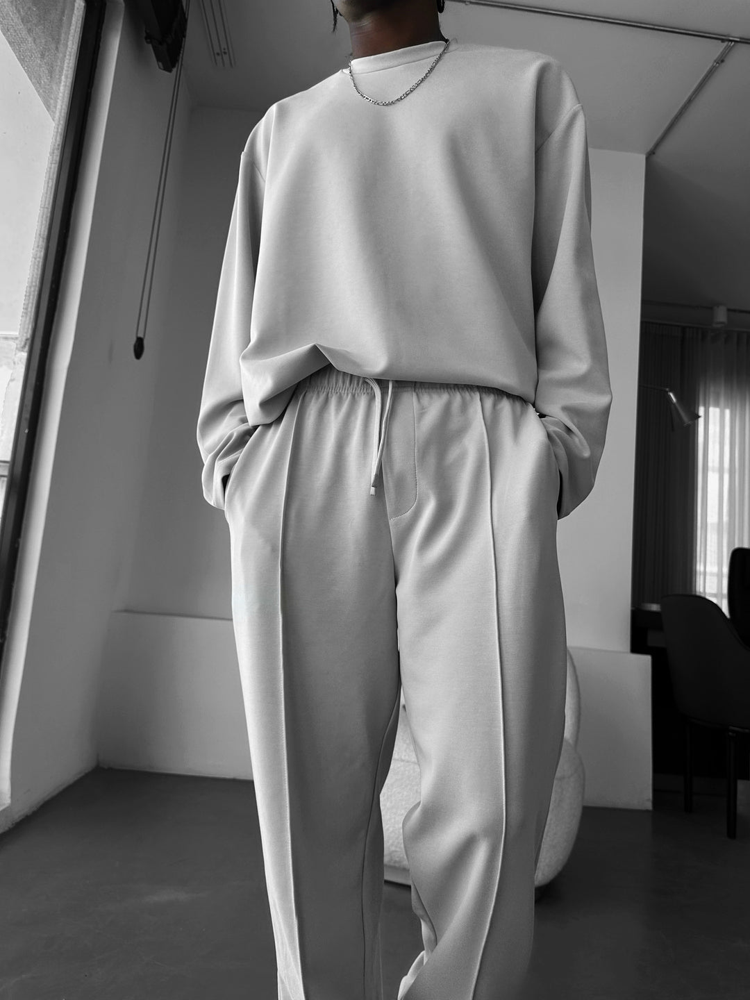 Oversize Modal Sweatshirt - Grey