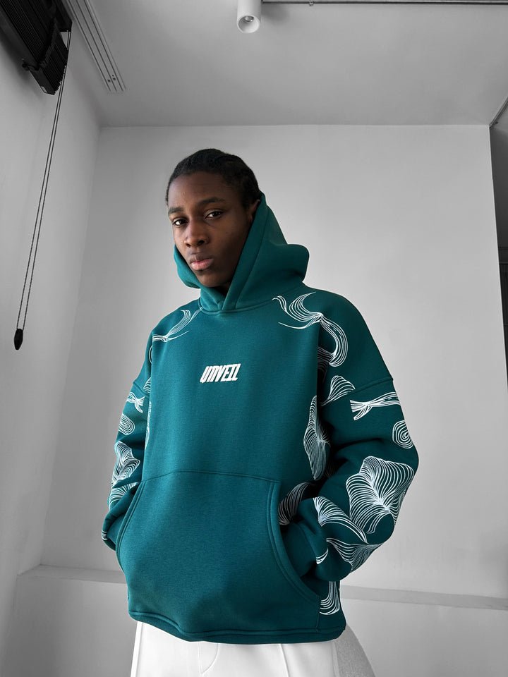 Oversize Unveil Hoodie - Sea Moss