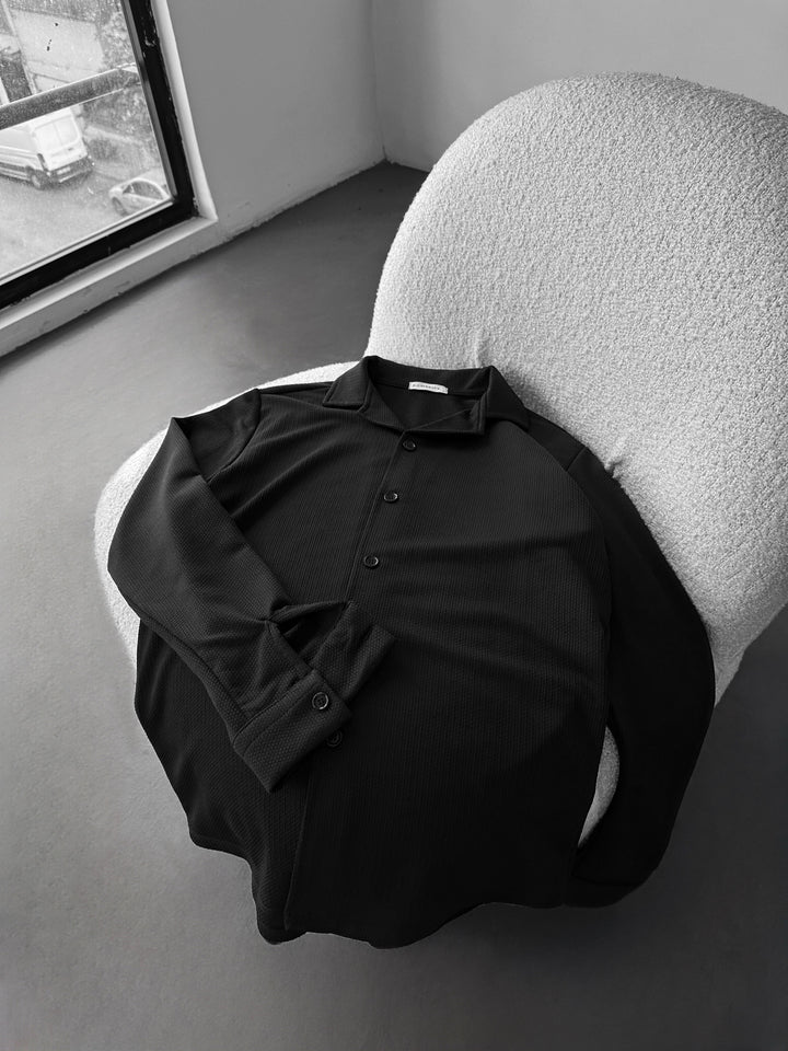 Comfort Suit Shirt - Black