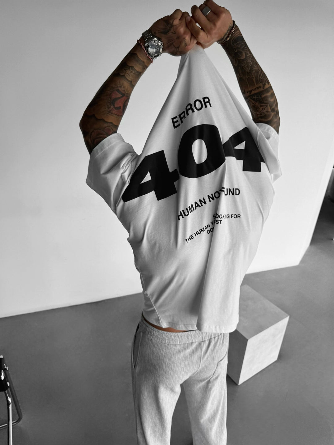 Oversize 404 T-shirt - Ecru