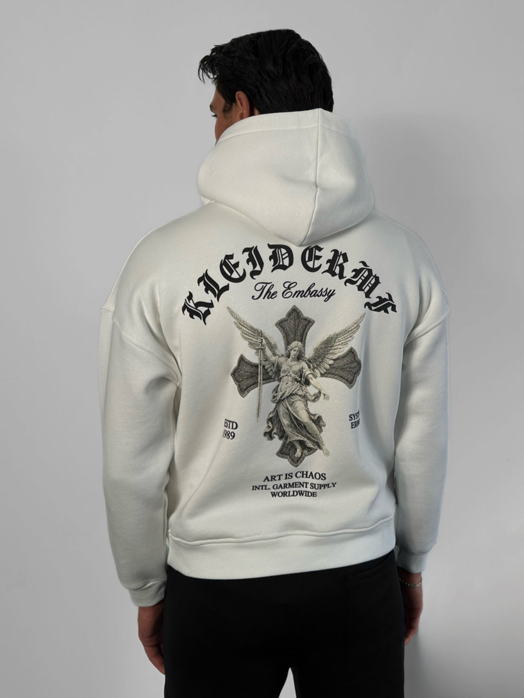 Oversize Angel Hoodie - White