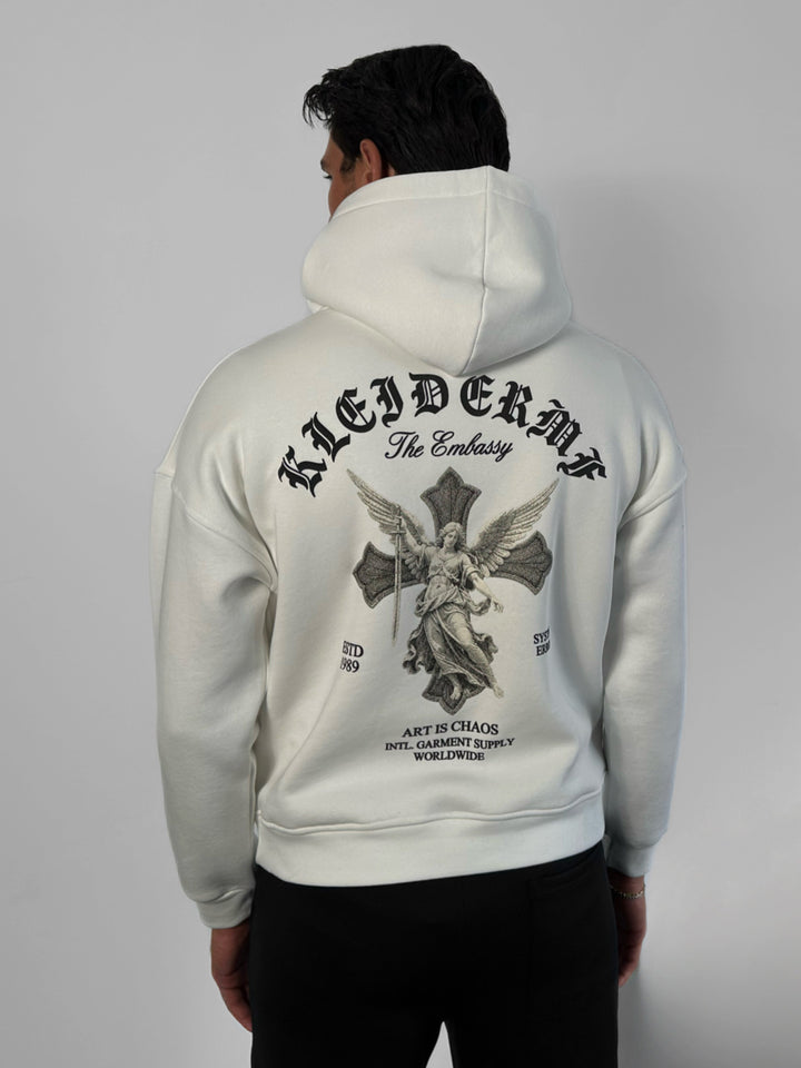 Oversize Angel Hoodie - White